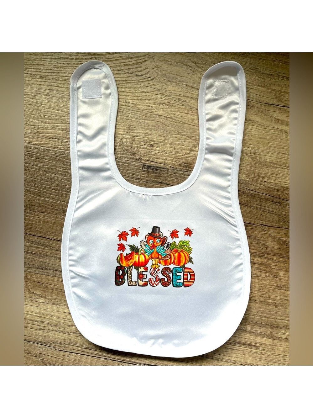 New Blessed Turkey Fall Baby Bib